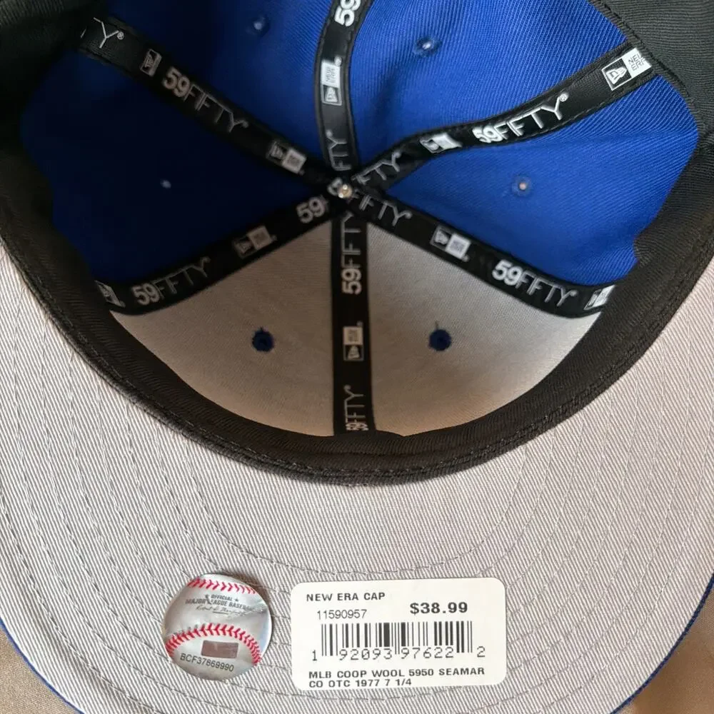 New Era 59Fifty Seattle Mariners Trident Cooperstown Hat Size 7 1/4 NWT